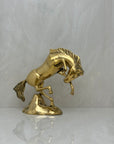 Vintage Brass Bucking Horse