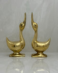 Vintage Brass Goose Bookends-A Pair