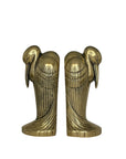 Tall Vintage Brass Pelican Bookends-A Pair