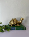 Vintage Brass Resting Camel