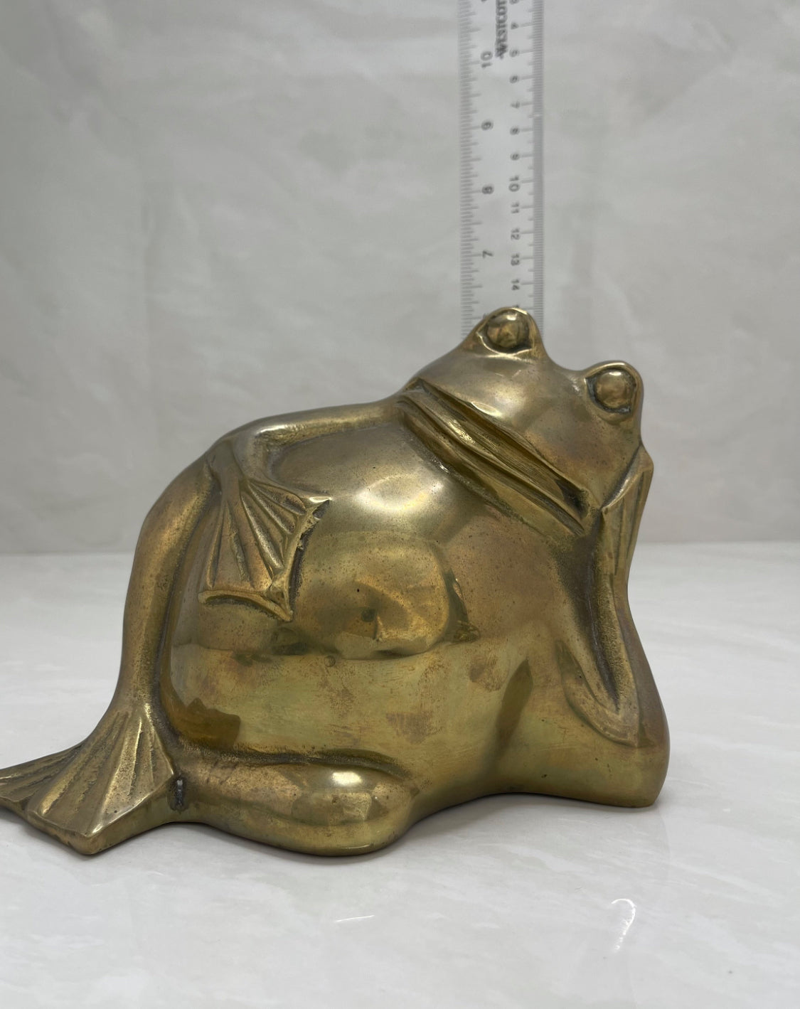 Vintage Brass Frog