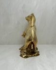 Large Vintage Brass Bear