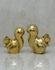 Vintage Brass MCM Squirrels-A Pair