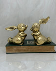 Vintage Brass Bunnies- A Pair