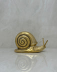 Vintage MCM Brass Snail