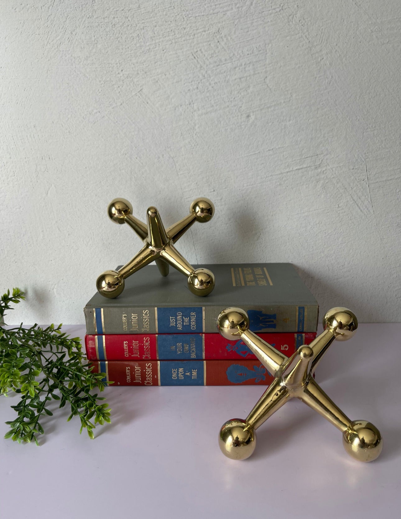 Vintage Brass Jax- A Pair