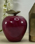 Vintage Apple with Brass Pencil Trinket Holder- A Set