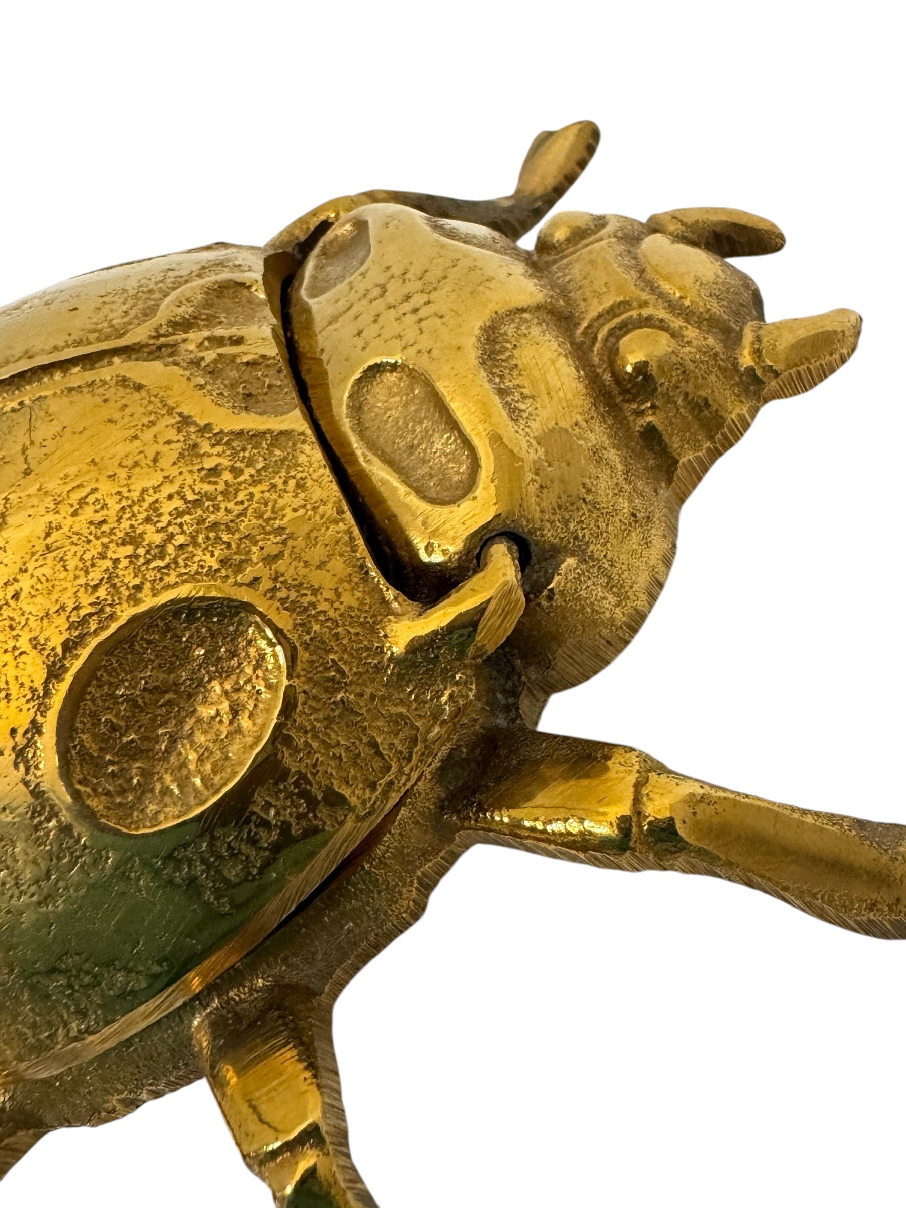 Vintage Brass Ladybug