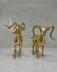 Cute Vintage Brass Antelopes-A Pair