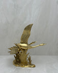 Vintage Brass Bird Sculpture