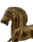 Vintage Brass Rocking Horse Figurine