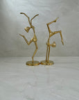 Vintage Brass Gymnasts- A Pair