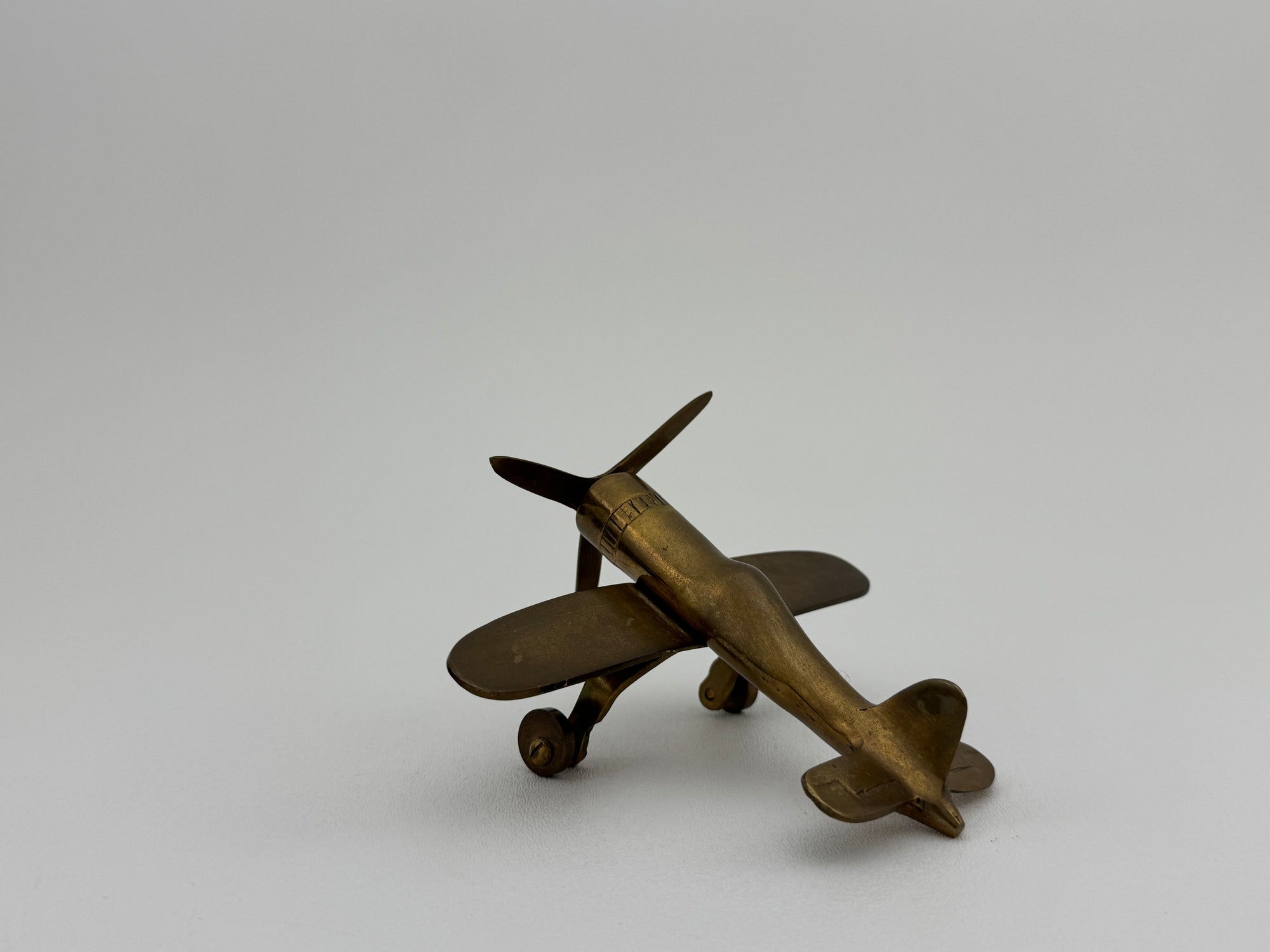 Small Vintage Brass Airplane