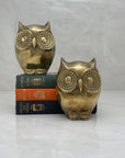 Vintage Brass Owl Bookends-A Pair