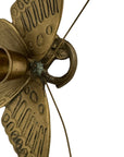 Vintage Brass Butterfly Candleholders - A Pair