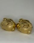 Rare Vintage Brass Chubby Rabbits-A Pair