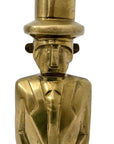 Vintage Dolbi Cashier Brass Gentleman with Top Hat – 1980s Collectible Sculpture