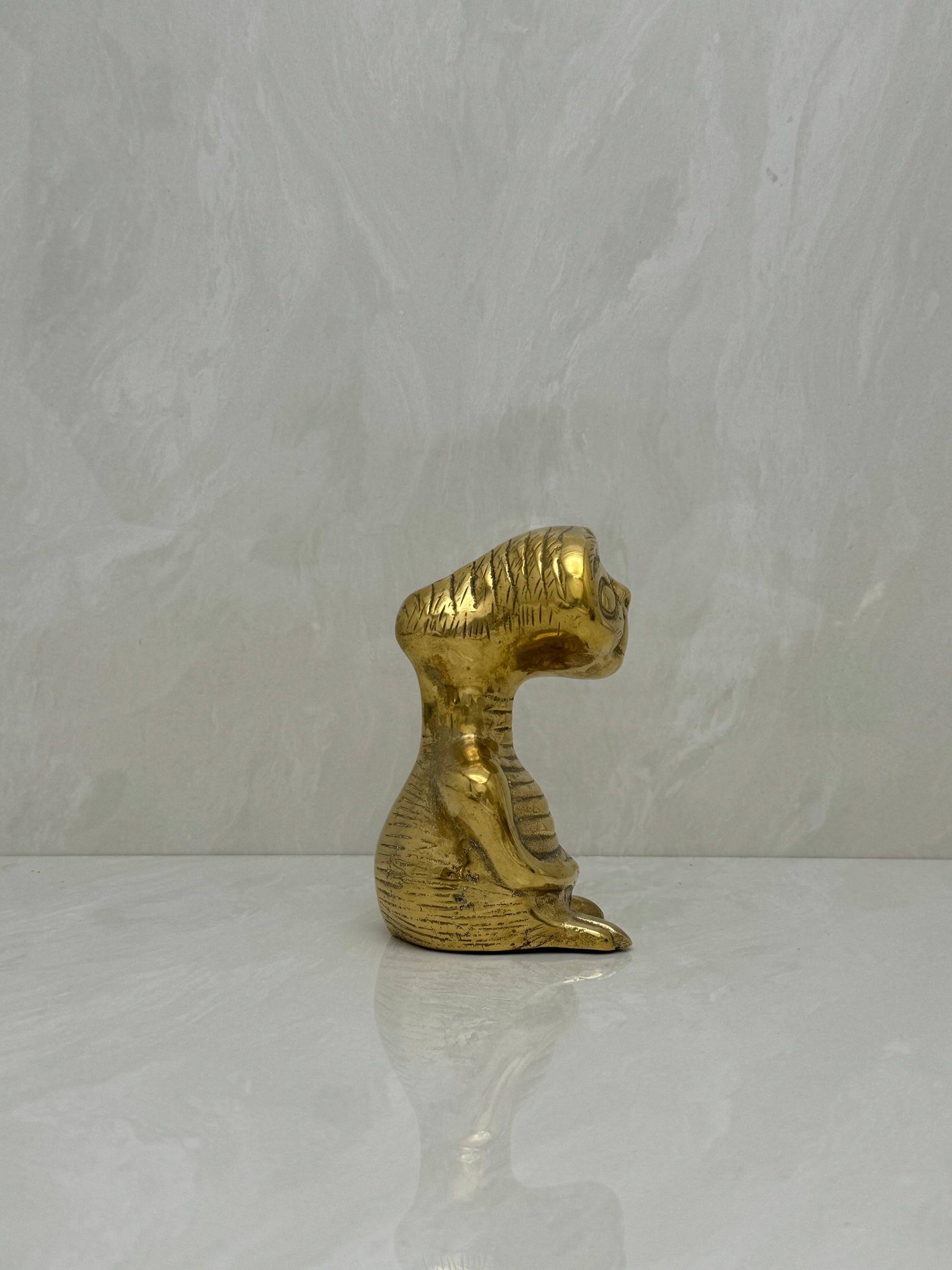 Vintage Brass E.T. Figurine