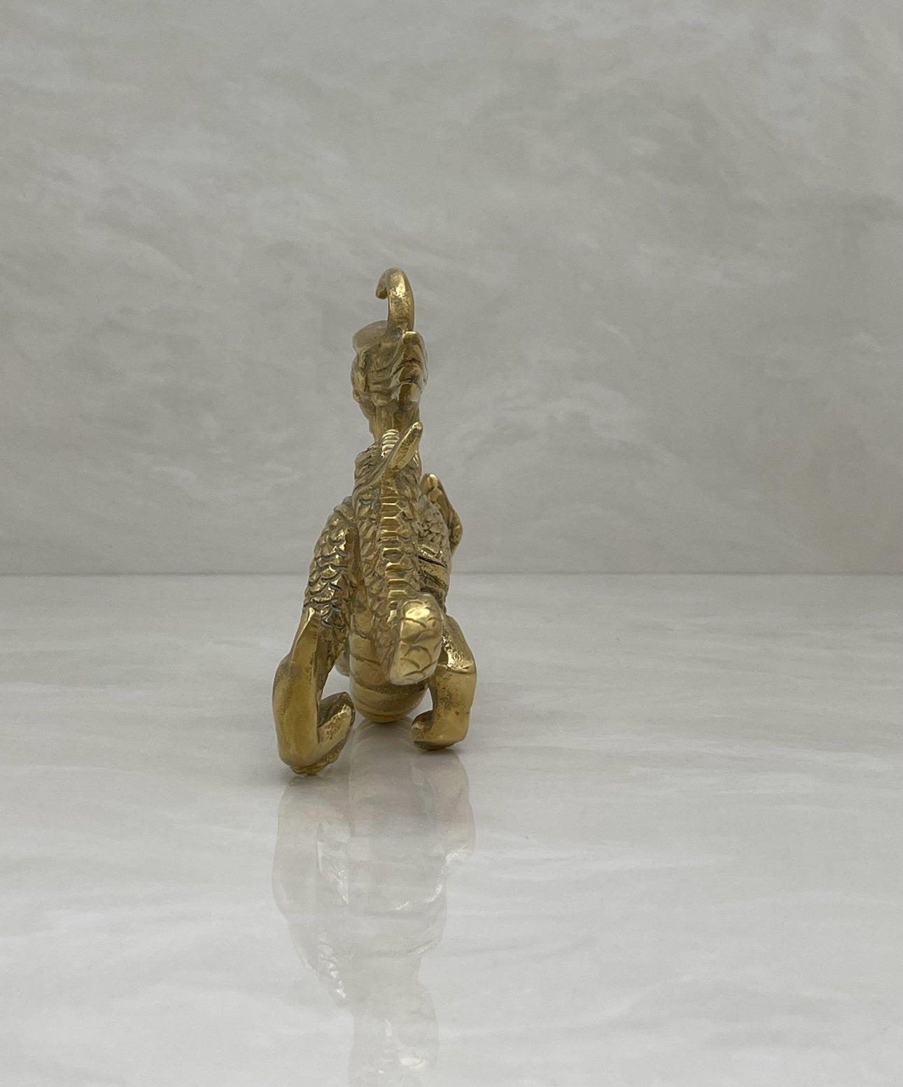 Vintage Brass Spitfire Dragon