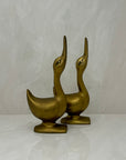 Vintage Brass Goose Bookends-A Pair by Andrea by Sadek