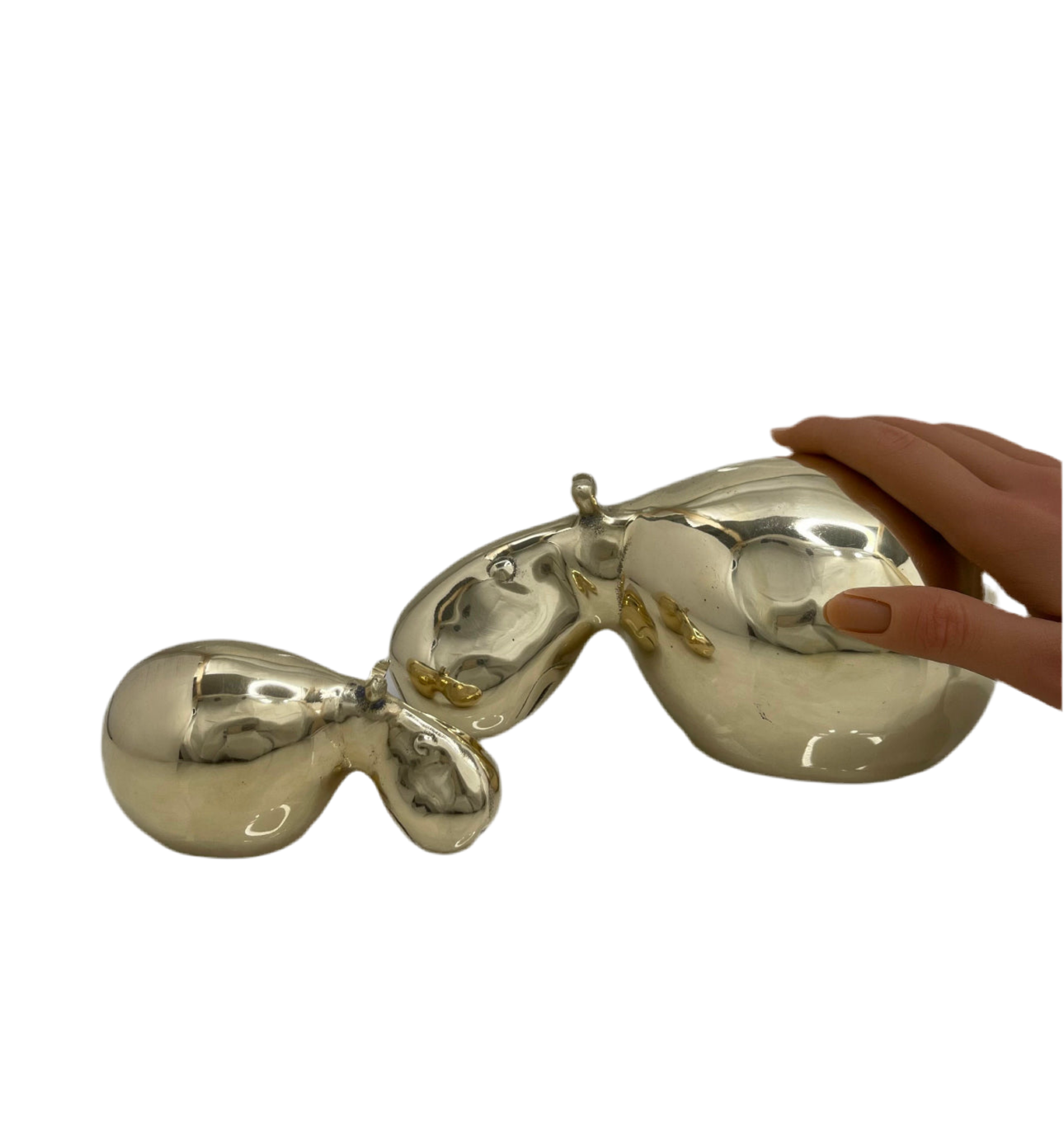 Golden Snooze – Vintage Brass Hippo Pair