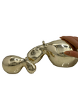 Golden Snooze – Vintage Brass Hippo Pair