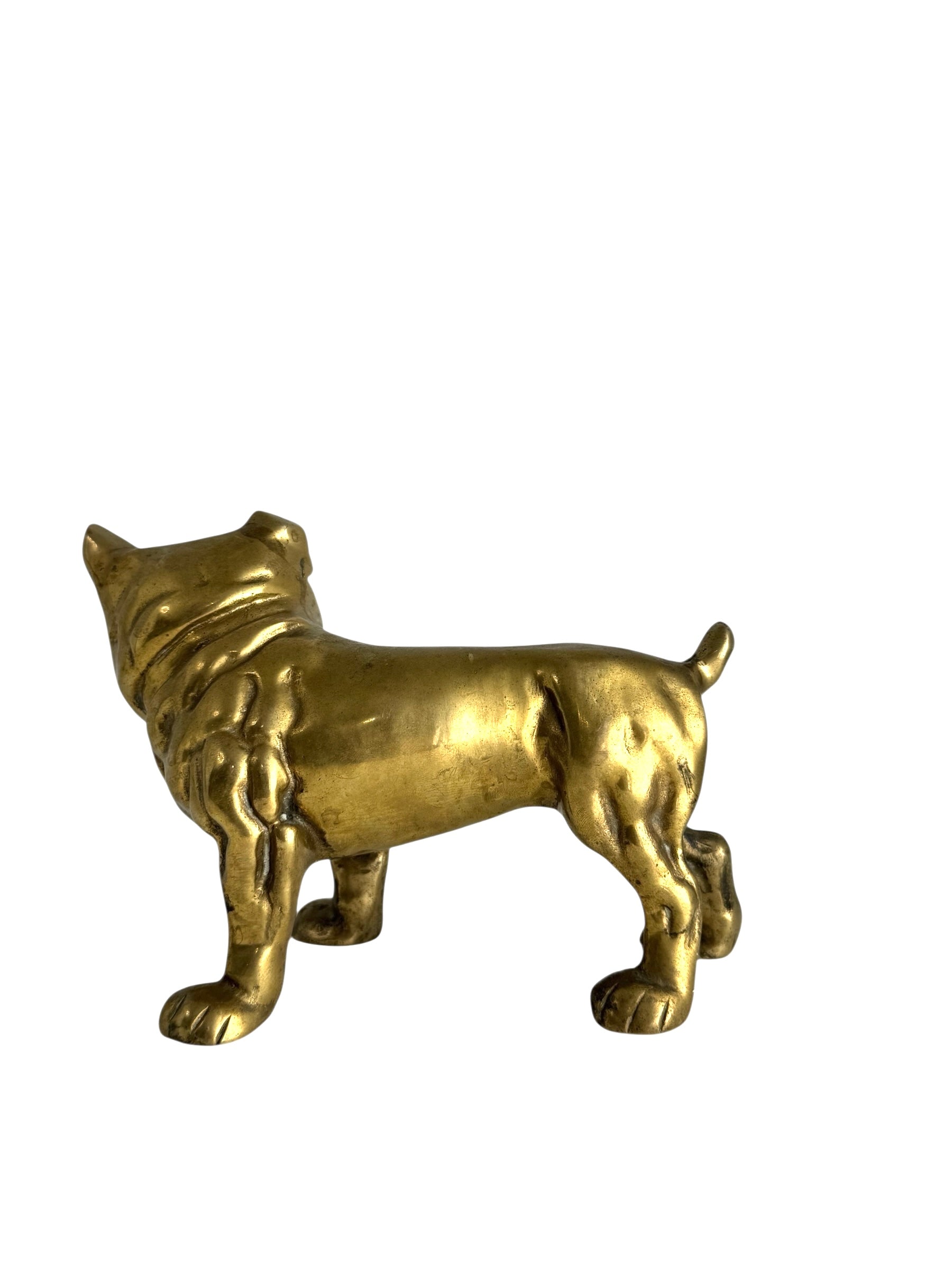 Vintage Brass Bulldog Figurine