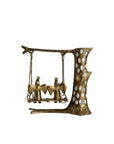 Vintage Brass & Mother of Pearl Elephant Swing