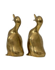 Vintage Brass Duck Bookends-A Pair