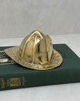 Vintage Brass Fireman’s Hat-A Figurine