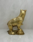 Large Vintage Brass Bear