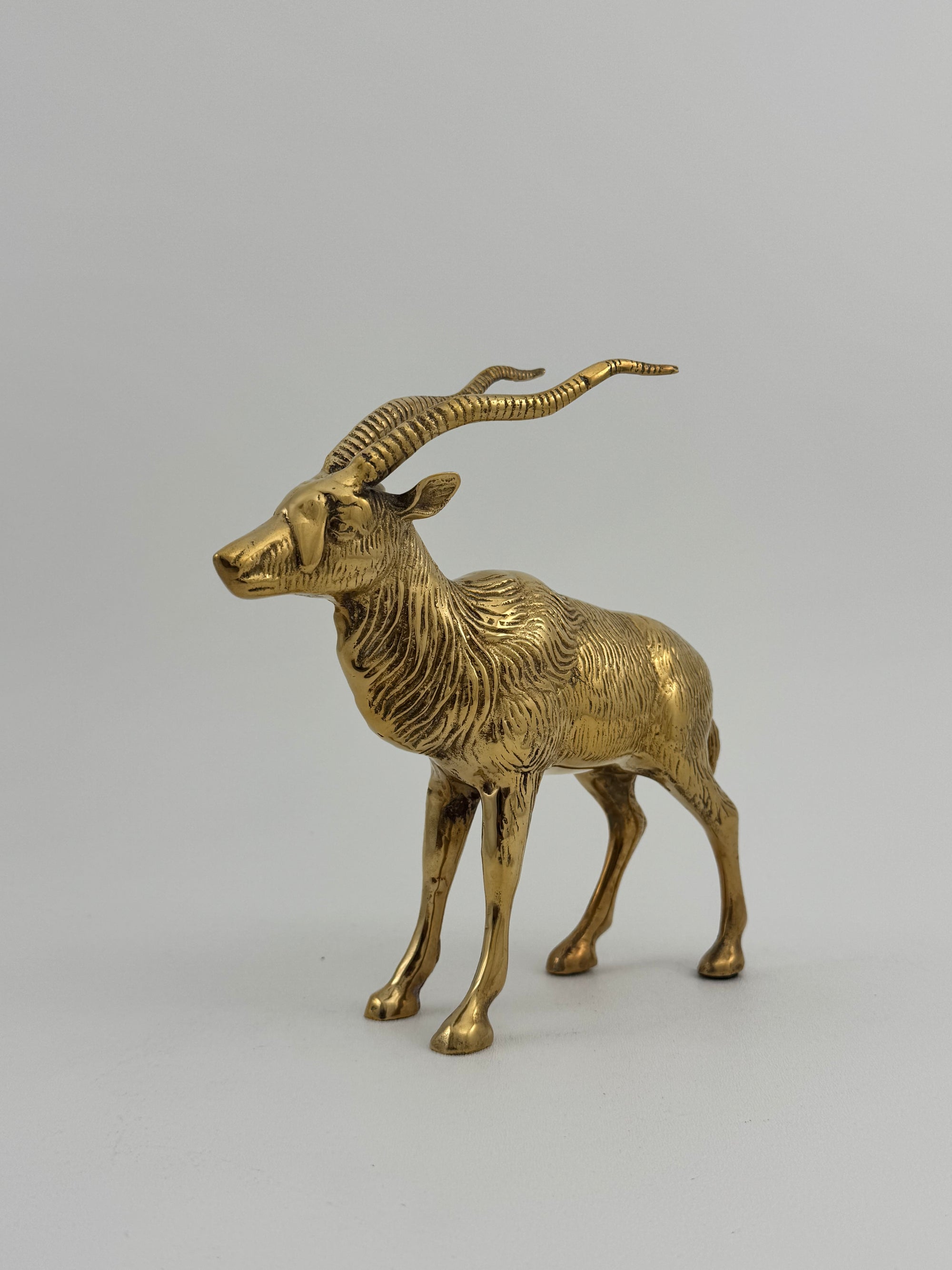 Vintage Brass Antelope