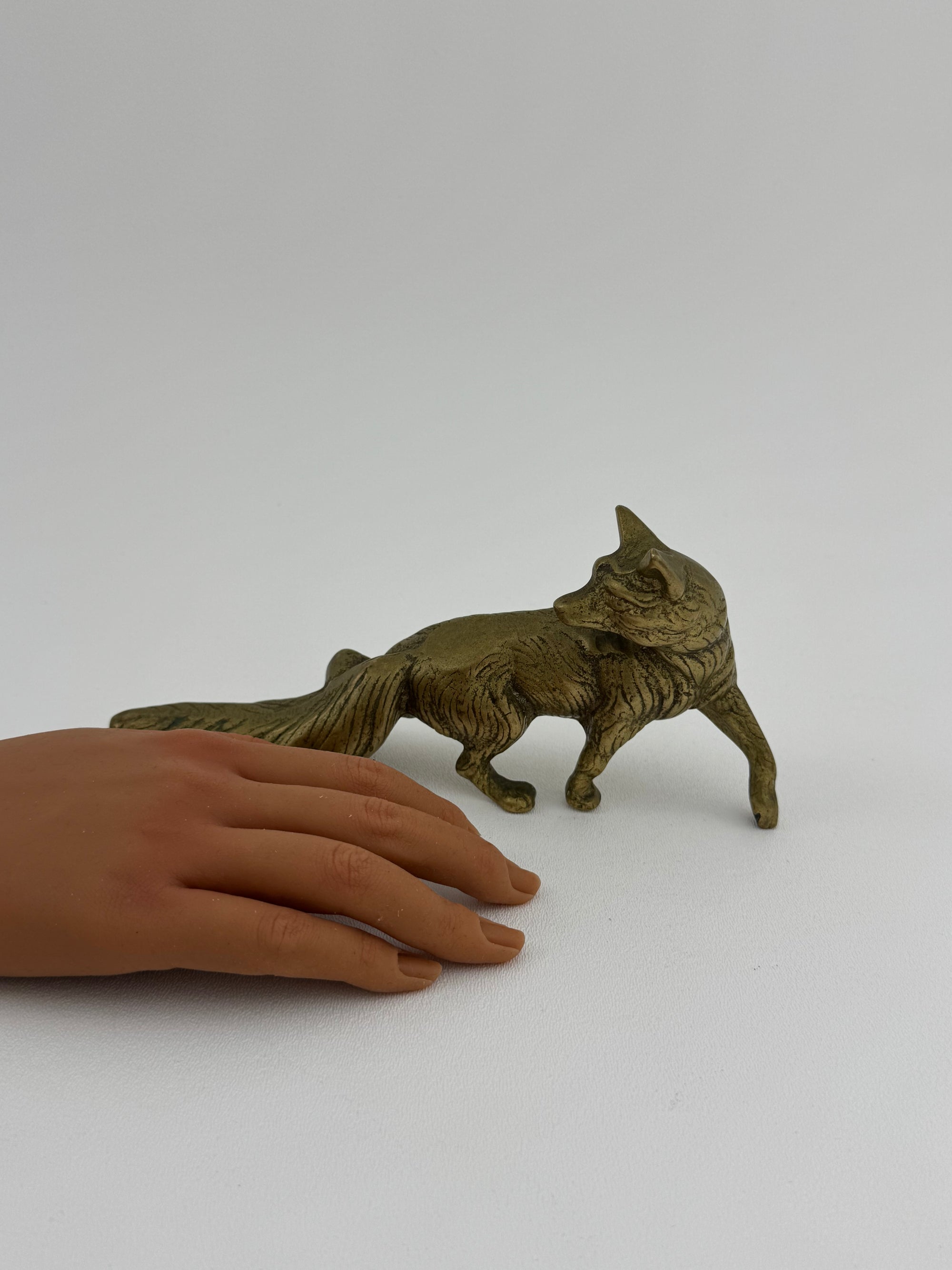 Vintage Brass Fox Figurine – Symbol of Cleverness &amp; Resilience