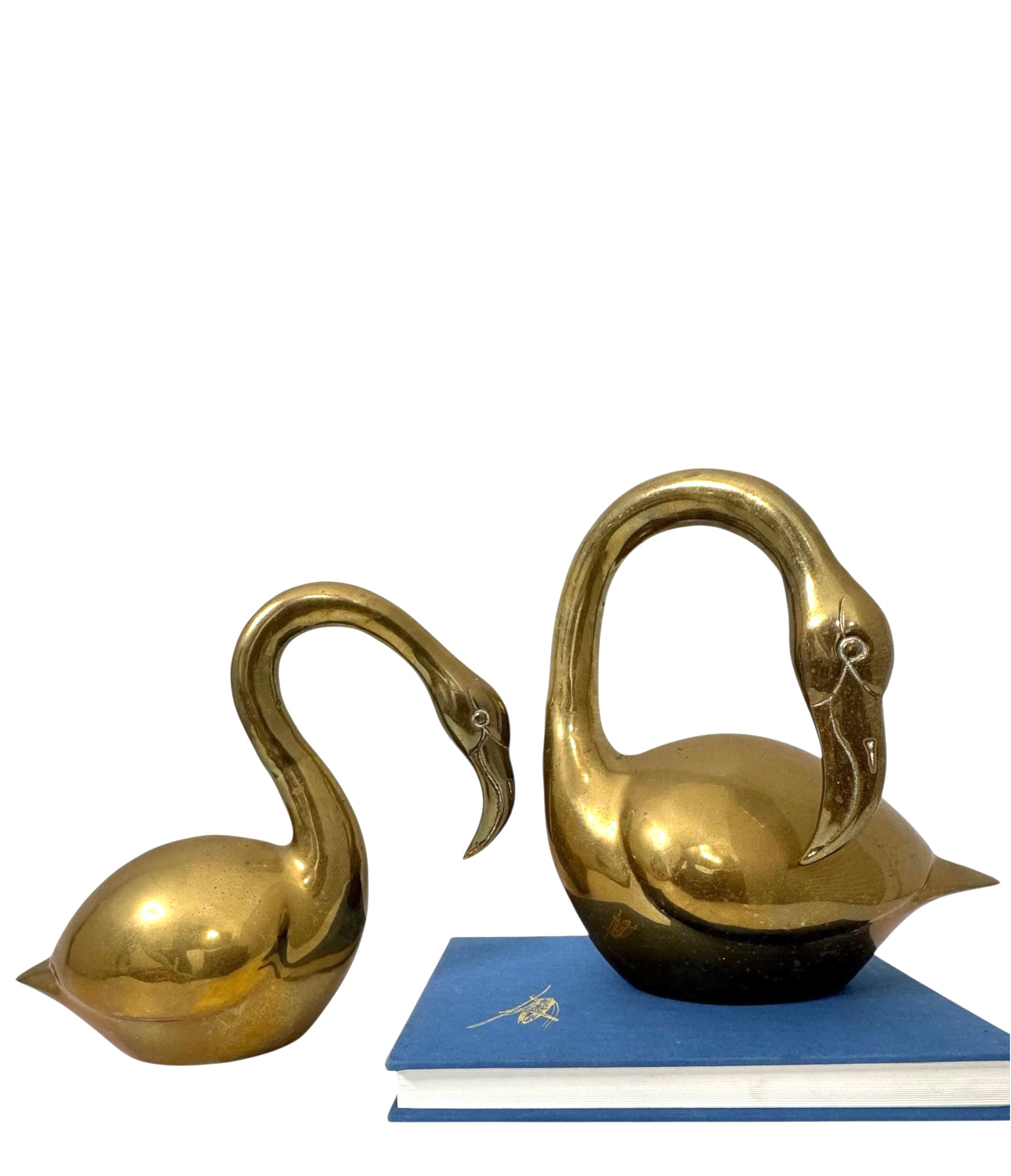 Vintage Brass Flamingo Pair | Mid-Century Sculptural Birds | Made in Korea
