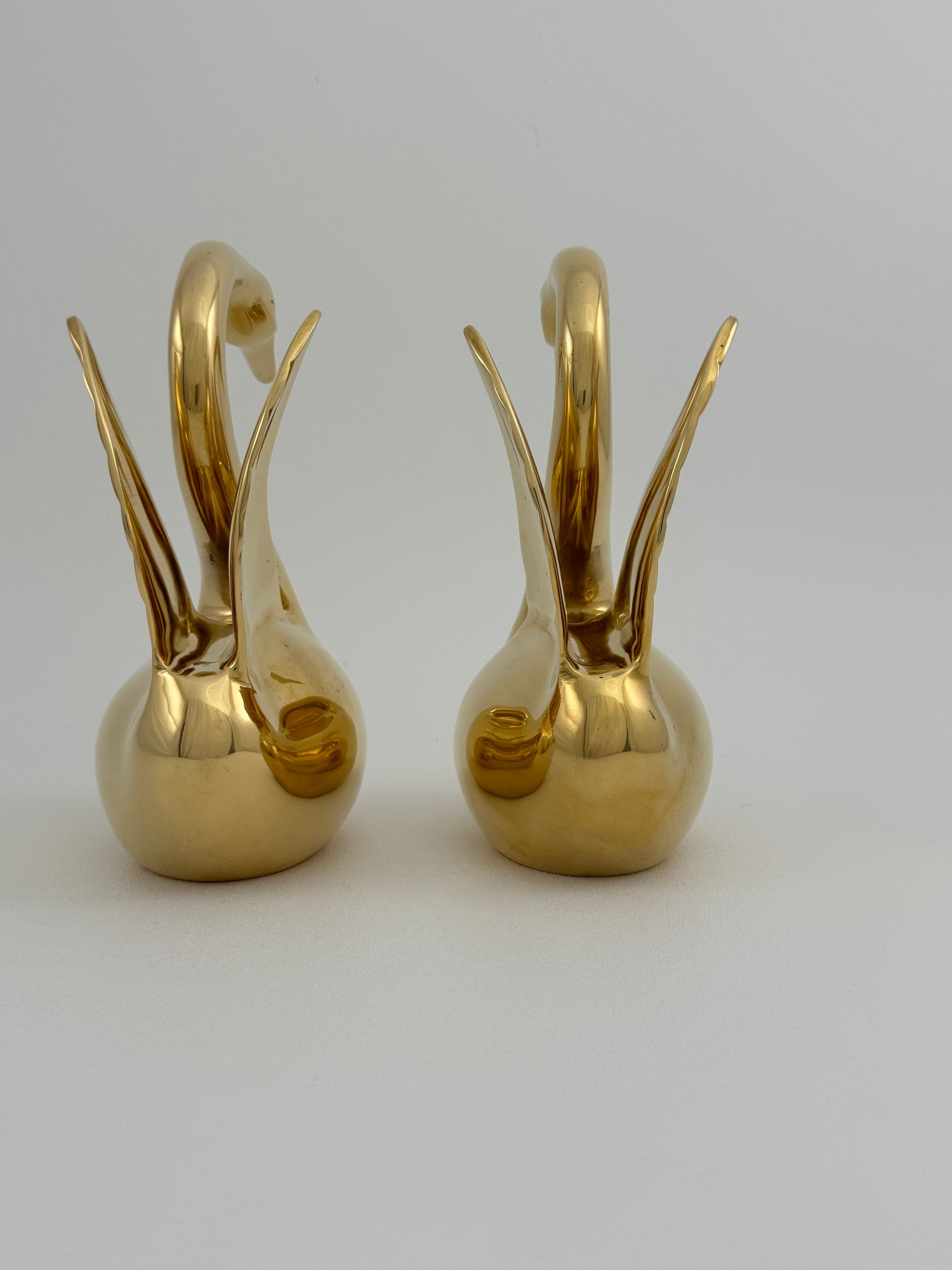 Vintage Brass Angel Wings Love Swans-A Pair by Dolbi Cashier