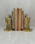 Vintage Brass Statue of Liberty Bookends- A Pair