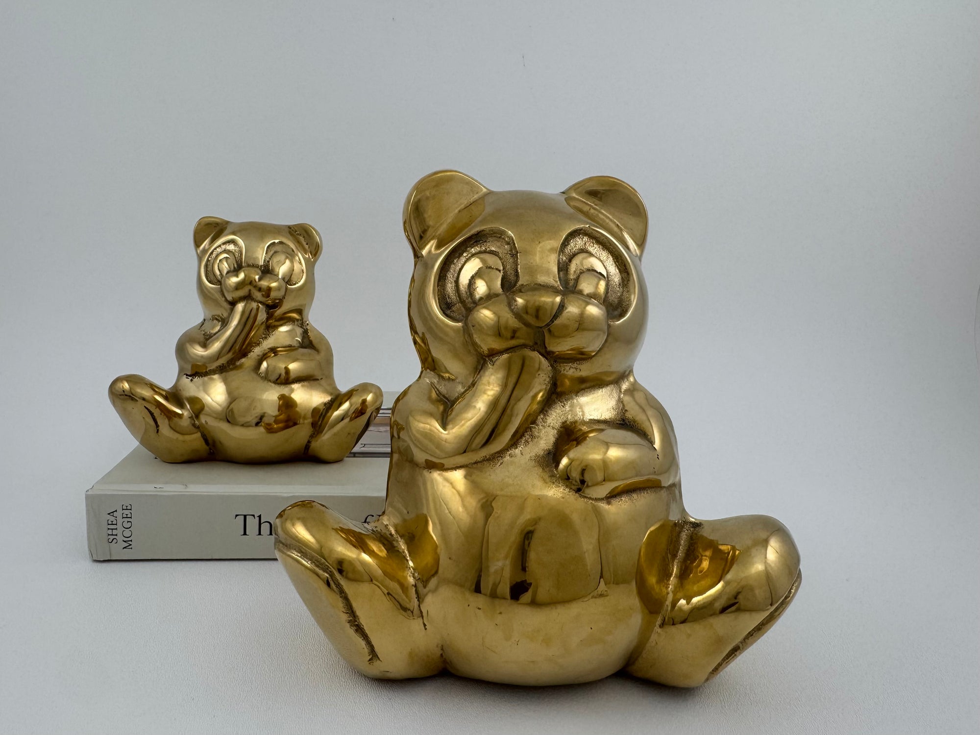 Vintage Brass Bears- A Pair