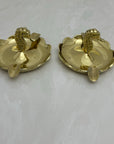 Vintage Small Brass Seahorse Ashtrays-A Pair