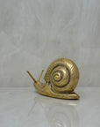 Vintage MCM Brass Snail