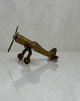 Small Vintage Brass Airplane