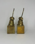 Vintage Brass Panther Bookends