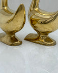 Vintage Brass Goose Bookends-A Pair