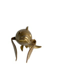 Vintage Brass Koi Fish Sculpture