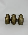 Vintage Brass wise Monkeys- A Set of Three