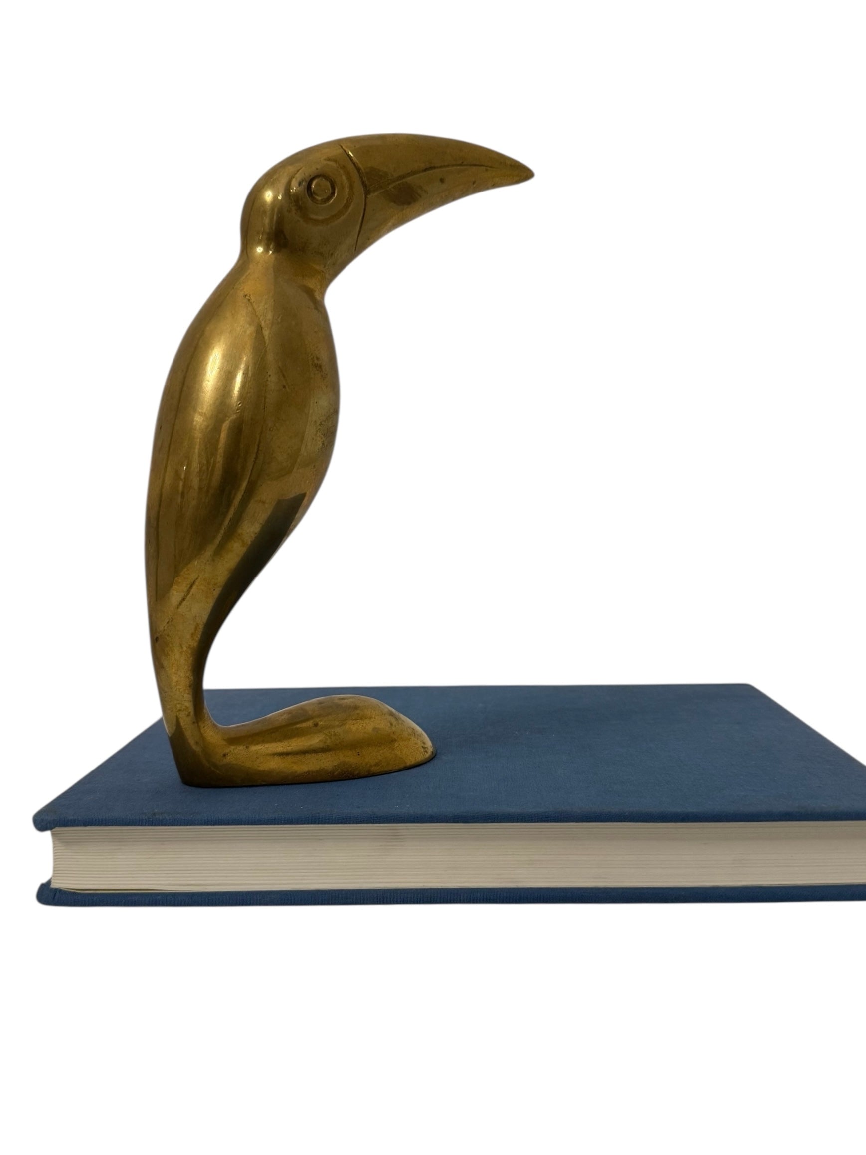 Vintage Brass Toucan Figurine by Gatco – Mid-Century Modern Charm