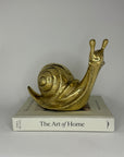 Vintage Brass Snail-Large