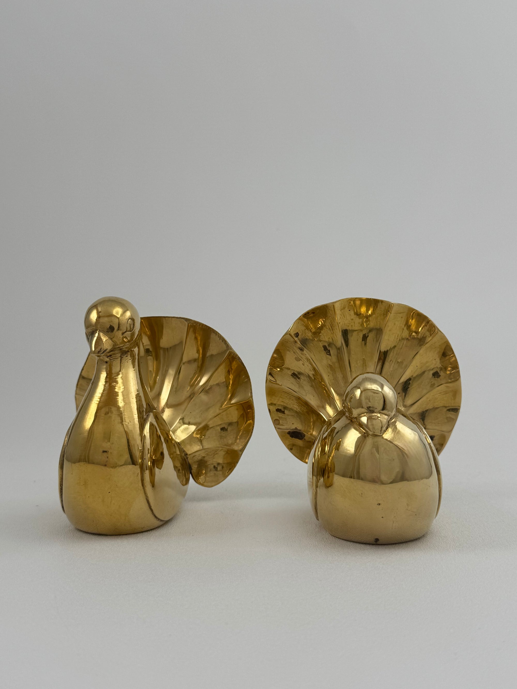 Vintage Brass Birds-A Pair
