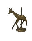 Vintage Brass Giraffe Carousel