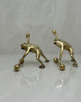 Vintage Brass Workout Frogs-A Pair