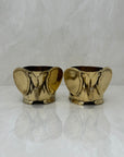 Vintage Brass Elephant Cachepots- A Pair